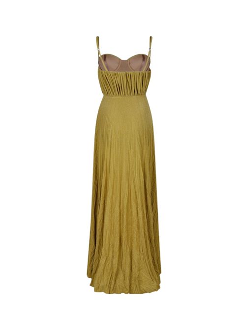 Abito Red Carpet in jersey lurex con fiore Curry Elisabetta Franchi | ABR2252E2DC6